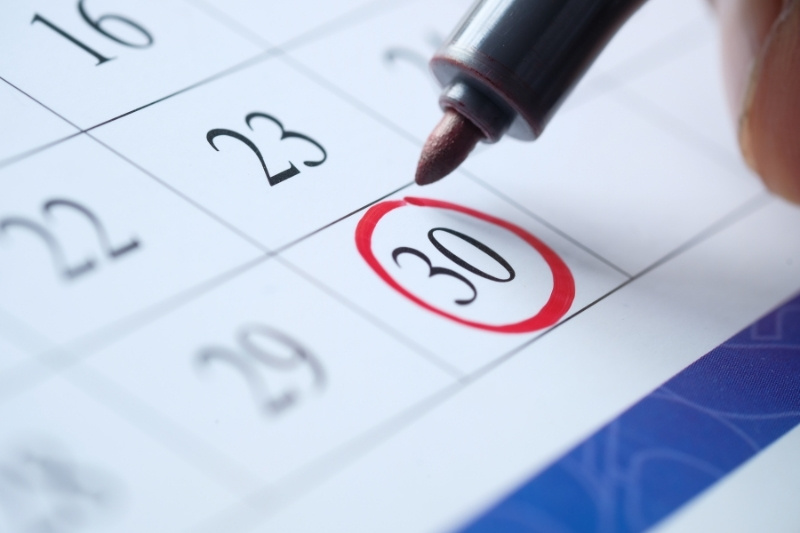 Planificación del calendario de seguridad industrial