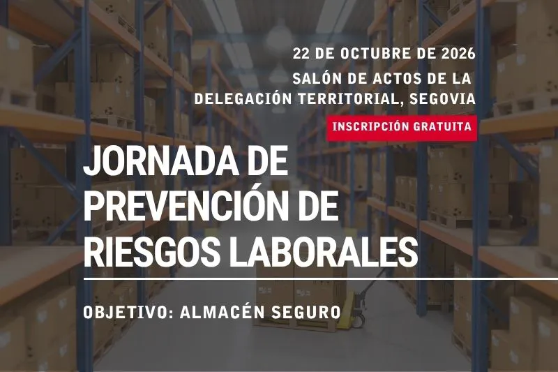 Seguridad en estanterías metálicas en la Jornada de Prevención de Riesgos Laborales en Segovia