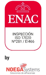 Acreditación ENAC ISO 17020 by Noega Systems en Inspección Técnica de Estanterías